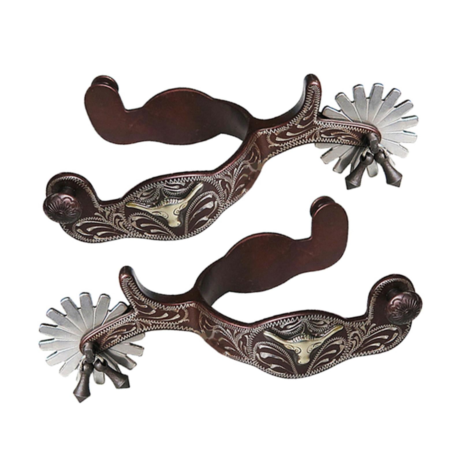 Wswqop 2x Horse , Anti-Rust Western Style for Competition Equipment , Brown