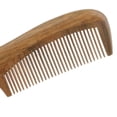 thumbnail image 3 of Peine de madera de sándalo verde, de pelo de barba, peine de madera, antiestático, finos, Zulema Peine de madera natural, 3 of 8