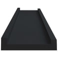 thumbnail image 3 of vidaXL Picture Frame Ledge Shelves 2 pcs Black 40x9x3 cm MDF, 3 of 5