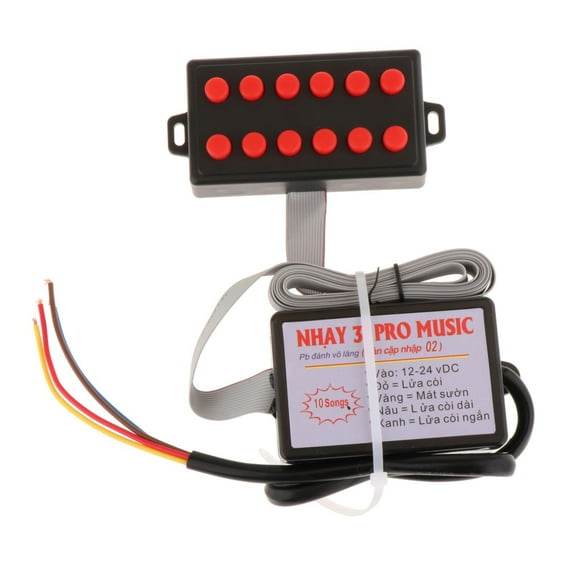 AMLESO Car Controller Sound Control Unit Waterproof Easy to Install Electric Speaker for Truck Car Emergency Vehicles 10 Sound