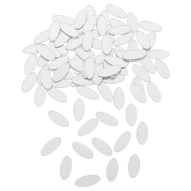 USHOBE 100Ud Pegatinas De Espejo Oval Pequeño Para Creativa Y Manualidades