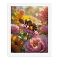 thumbnail image 5 of Paint By Numbers Kit for Adults Beginner - Bee on Pink Flower Garden Blossom DIY Canvas Painting Kits for Adults, Frameless Paint By Number for Adults for Home Wall Decor 16x20 Inch, 5 of 7