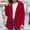 Red, variant on Jacenvly Winter Coats for Women Clearance Comfortable Warm Fleece Jackets for Women Solid Lapels Button Pocket Mid-Length Dresses for Women Loose Fashion Womens Long Sleeve Tops