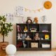 thumbnail image 2 of Songqin 8 Cube Bookcase, Freestanding 3-Tier Open Bookshelf, Modern Storage Display Cabinet, Wood Cube Storage Organizer for Living Room, Kid’s Room, Grey, 2 of 18