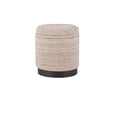 thumbnail image 2 of Carolina Handwoven Triton Matte Black Base Storage Ottoman, 2 of 9