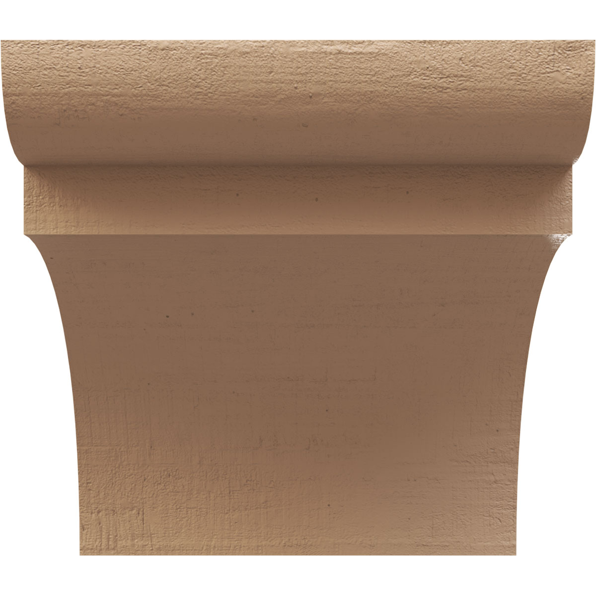 5"W x 5"D x 5"H Wide Yorktown Rough Cedar Woodgrain TimberThane Corbel, Primed Tan