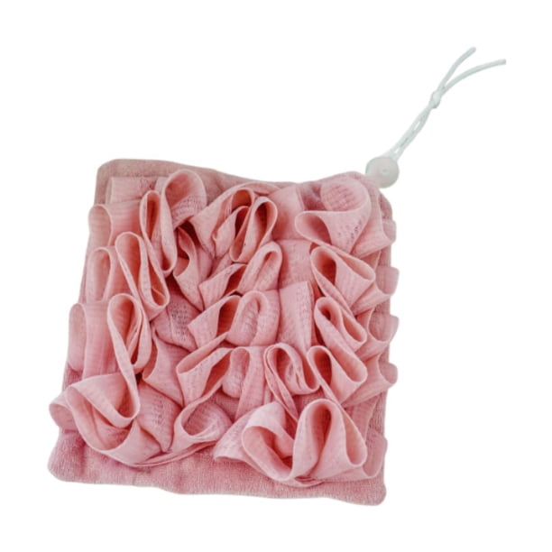 Bath Sponge Ball Ball Sponge para adultos Massaje de fregado de piel del cuerpo rosa
