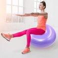 thumbnail image 3 of Donut Ball – Durable, Inflatable Exercise Ball for Balance & Stability Training, Yoga, & Pilates Workouts – Use in Home, Office, Gym, or Classroom，Purple, 3 of 5