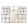 thumbnail image 1 of Shatterproof Christmas Ball Ornament Set Xmas Tree Decoration Colorful Holl W1E3, 1 of 1