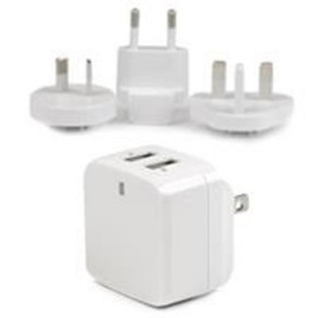StarTech.com USB2PACWH 17 watt 3.4 amp Dual Port USB Wall Charger, White