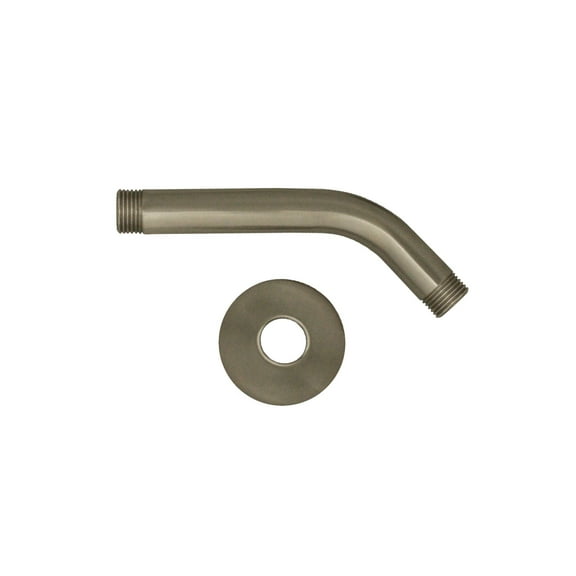 Whitehaus Showerhaus Short Solid Brass Shower Arm with Solid Brass Escutcheon