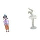 thumbnail image 5 of Elegante figura de bailarina geisha kabuki con kimono japonés moderno. Escultura artística para dormitorio, oficina o casa de muñecas., 5 of 7