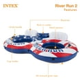 thumbnail image 3 of Open Box Intex Inflatable American Flag 2 Person Pool Tube Float w/ Cooler, 3 of 12