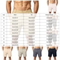 thumbnail image 3 of Zshosam Mens Workout Shorts Big and Tall Men's Linen Casual Short Drawstring Summer Beach Shorts (Navy,30), 3 of 9
