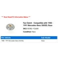 thumbnail image 2 of Fan Clutch - Compatible with 1988 - 1991 Mercedes-Benz 300SEL Base 1989 1990, 2 of 2