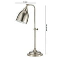 thumbnail image 5 of Metal Round 25" Table Lamp with Adjustable Pole, Silver, 5 of 5
