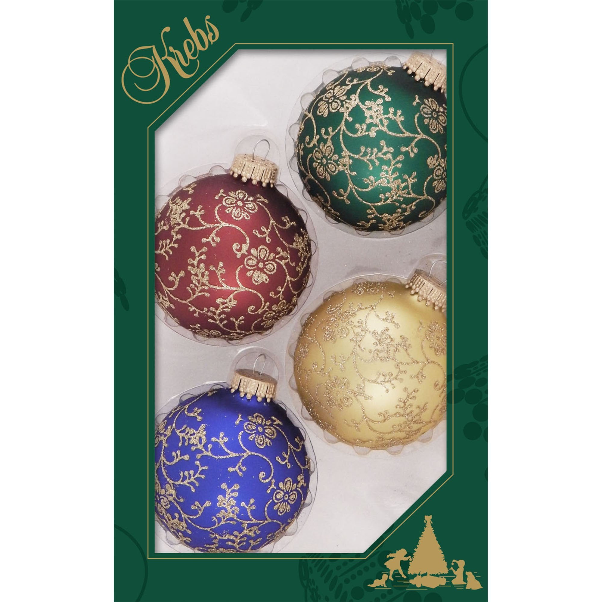 red glass ornaments