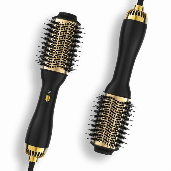 3-In-1 Hair Dryer Brush Negative Ion Hot Air Brush Fast Heating Lightweight Hair Straightening Tool