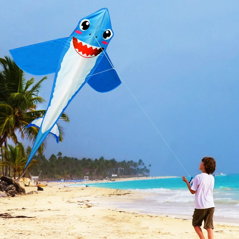 Shark Kite for Kids and Adults Outdoor Flying Kite with 30M Line for Beach  Park Easy to Fly 