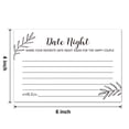 thumbnail image 3 of Ninguna Marca Tarjetas De Ideas Para Citas Nocturnas 50 Tarjetas Perfectas Para La Novia Y El Novio Esposo Esposa Novio Novia Aniversario 4 X 6 Pulgadas M 05 Blanco, 3 of 5