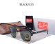 thumbnail image 3 of Gafas De Sol De Lujo Versátiles De Medio Marco De Vidrio Templado R ay Ban Para Fiesta De Conducción UV400, 3 of 3