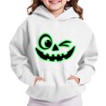 thumbnail image 4 of Kids Hoodie Sweatshirt, Boys Girls Long Sleeve Glow‑in‑the‑Dark Halloween Print Loose Comfortable Pullover Tops, 4 of 9