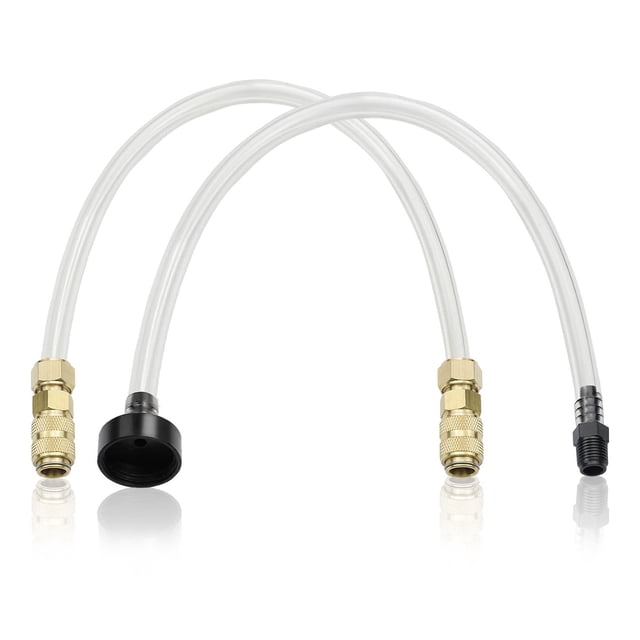 TFixolHydraulic Steering Filler Kit Bleed Kit Fill Tube Marine Tool Rust Free Quick Connect Professional Bleed Kit for Seastar