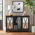 thumbnail image 4 of Simple Living  Reflections Mirrored Front Buffet/ Console Blue Antique, 4 of 5