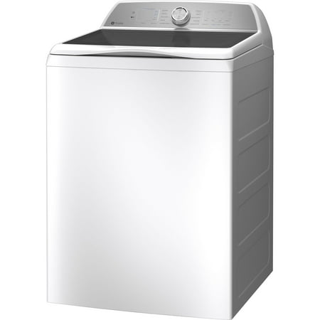 GE Profile - 5.0 Cu Ft High Efficiency Smart Top Load Washer with Smarter Wash Technology, Easier Reach & Microban Technology - White