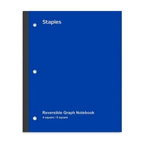 TRU RED Wireless One-Subject Notebook, Medium/College Rule, Red Cover, 11 x 8.5, 80 Sheets