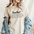thumbnail image 5 of Teacher Definition T-Shirt, Inspirational Quote Tee for Educators, 5 of 10
