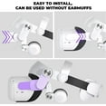 thumbnail image 3 of Oculus/Meta Quest 2 Compatible Design Halo Headband, Oculus Quest 2 Compatible Adjustable Headband and Ear Muffs Accessory, Enhances Support and Game Immersion, Reduces Stress on VR Headset, 3 of 5