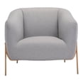 thumbnail image 4 of ZUO Fauteuil Micaela Gris & Or, 4 of 6