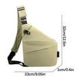 thumbnail image 3 of Hwkond Sling Bag Crossbody, Men's Chest Bag Shoulder Bag Messenger Bag Shoulder Bag Travel Chest Bag Casual Backpack For Traveling Hiking Clearance Sale, 3 of 4
