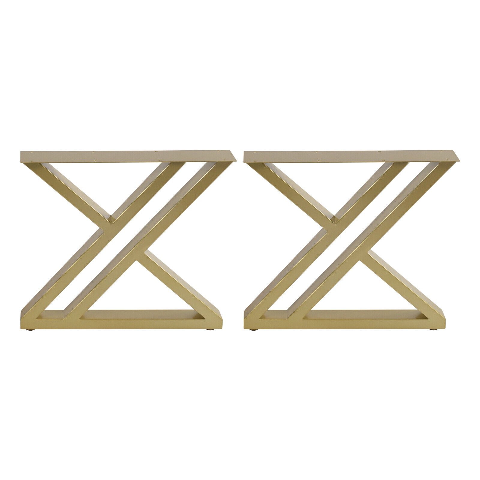 Miumaeov 2 Pack Industrial Metal Table Legs 16" Square Tube Furniture