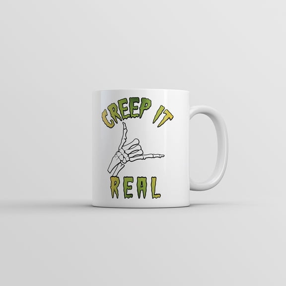Creep It Real Mug Funny Halloween Graphic Novelty Coffee Cup