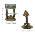 thumbnail image 2 of Miniature Wishing Water Well Fairy Garden, Dollhouse Ornament Tiny House Decor, 2 of 8