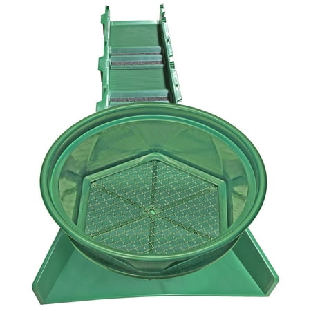 

Sluice Fox Sluice Fox 36 inch portable sluice box for gold prospecting; Gold classifier mount at sluice box header. Backpack sluice box with pay dirt bucket sifter (1/12 inch mesh)