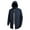 Blue, variant on Men's Heavy Duty Quilted Puffer Parka - Winter Long Coat with Hood, Windproof Cold Weather Outerwear
