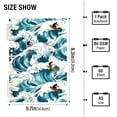 thumbnail image 2 of FORMRS 1-Subject Spiral Notebook 8" x 5" College Ruled 60 Refillable Sheet A5 Hard Cover, Green Ocean Waves Pattern, 2 of 7
