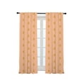 thumbnail image 3 of 3S Brother's Home Décor Curtains BOHO Design Set of 2 Panels Velvet Look Hanging Back Tap and Rod Pocket Décor Nursery Room Bedroom Kitchen Window - Made in Turkey 31Salmon (52"Wx84"L), 3 of 6