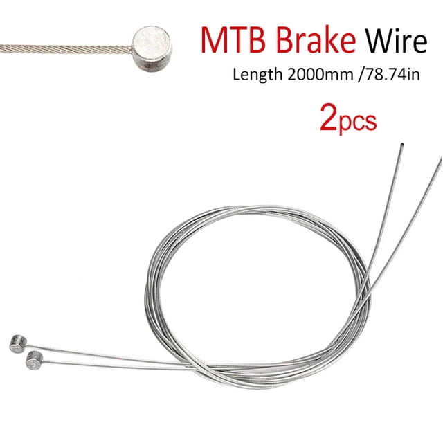 1~10pcs Bike Inner Wire MRB Brake Gear Shifter Cable Wire Bicycle Brake Shifting Derilleur Inner line Replaceable Cable Wire 2M,Brake-2pcs
