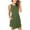 Z01-Green, variant on Fesfesfes Spring Dresses for Women Solid Color Pleated Short Sleeve Dress Loose Casual Semi Formal Dress With Pockets Round-Neck Sun Dress