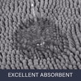 thumbnail image 3 of Alfombra de baño LOCHAS Luxury Shaggy de 60 x 140 cm, color gris, 3 of 7