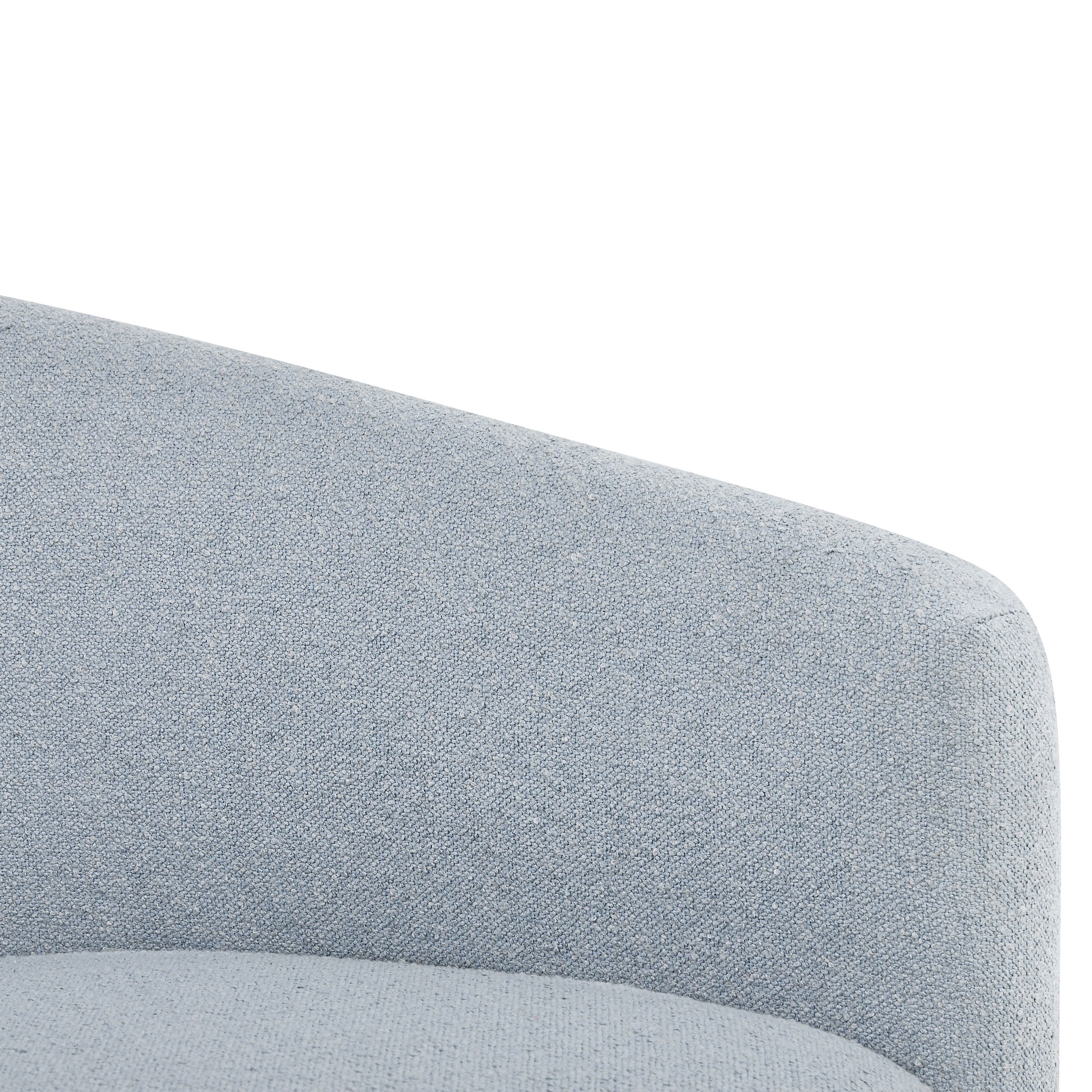 Beautiful Drew Accent Chair by Drew Barrymore, Cornflower Blue Boucle
