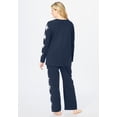 thumbnail image 2 of Dreams & Co. Plus Size Side Print Pajama Set, 2 of 6