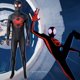 thumbnail image 2 of Disney disfraz de Spiderman Miles Morales para niños y adultos, mono de superhéroe Gwen Stacy, mono de fibra de leche Fivean unisex, 2 of 2