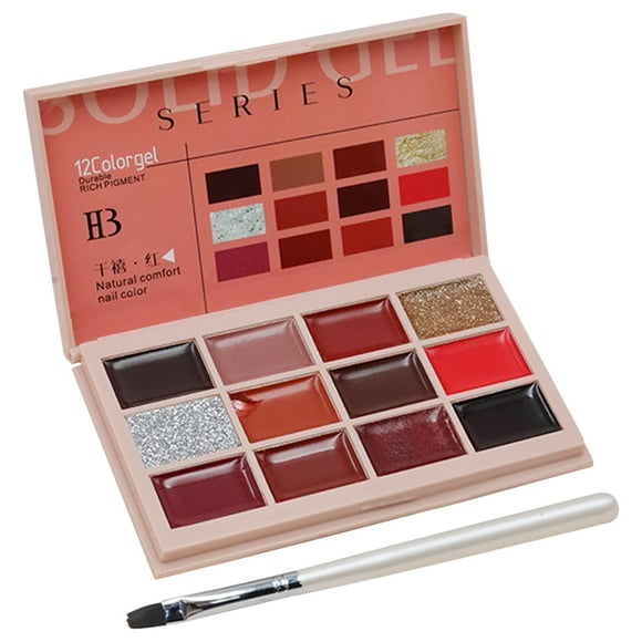 de paleta de esmalte de uñas de gel sólido Fototerapia pintada a la moda rojo milenio Yuyangstore Esmalte de uñas de gel