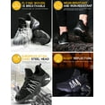 thumbnail image 4 of AUXDIQ Work Shoes Men Women Breathable Steel Toe Cap Industrial Trainers Lightweight Construction Sneakers Sport Shoes, 4 of 6