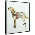 thumbnail image 3 of Empire Art Direct Yellow Lab on Reverse Printed Art Glass and Anodized Aluminum Black Frame Wall Art, 24" x 24" x 1", Ready to Hang, 3 of 9
